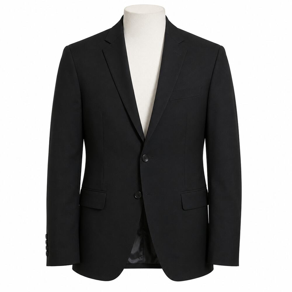 Alfani Slim Fit Black Sport Coat Blazer 44R NWT Stretch Travel NWT